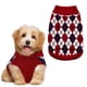thumbnail image 1 of Jersey para perro KAROKU Christmas Argyle de punto de invierno, tamaño mediano, 1 of 6