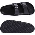 thumbnail image 3 of Sandalias de plataforma para mujer Goosecret negras con hebilla ajustable, 3 of 7