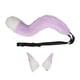 thumbnail image 2 of Cosplay Disfraces Decoraciones Furry Realistic Cosplay Prop, Animal Hairpin Suit para Fancy Party Fancy Dress Cosplay Party Halloween Girl Adult Blanco con violeta Yinane traje de cosplay, 2 of 6