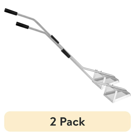 (2 pack) Tsunami Sand Flea Rake – Galvanized Steel Basket with Aluminum Handle