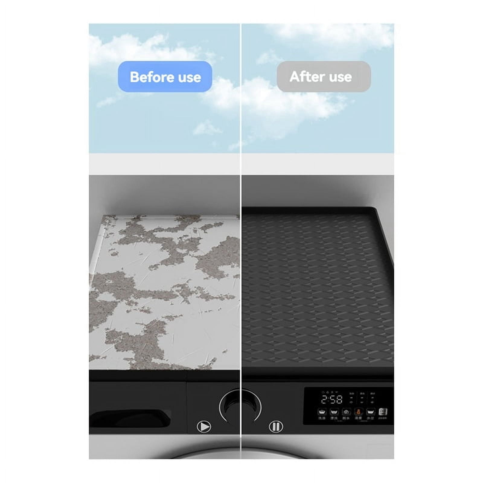 2 PCS Washer and Dryer Covers for the Top, Non-Slip Washer Dryer Countertop Protector Mat for Laundry Room & Kitchen