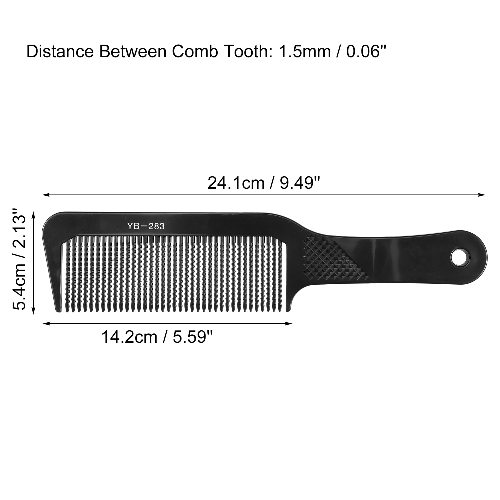 Unique Bargains Wide Tooth Comb for Curly Hair Wet Hair Long Thick Wavy Hair Black