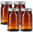 thumbnail image 6 of Jar Boss 32 Ounce Wide Mouth Mason Jars, Airtight Seal, Glass, 4 Count, 6 of 6