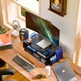 thumbnail image 2 of Soporte para monitor Simple Trending de 2 niveles, metal negro, 2 of 7