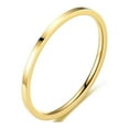 thumbnail image 1 of EGNMCR Rings Temperament Versatile 1MM Thin Titanium Steel Ring Female Fashion Plain Ring Tail Ring Jewelry a ring, 1 of 2