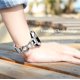 thumbnail image 3 of Correa para Reloj G-ficu Galaxy Watch 7 6 5 4 FE Plata Cadena Cowboy para Mujer, 3 of 6