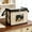 Black, variant on Transparent Book Storage Box, 14.56" x 9.05" x 12.4" Foldable Dustproof Book Organizer Bin with Lid for Classroom Home Office, Heavy Duty Clear Plastic Container for Old Books Student Desk