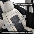 thumbnail image 4 of 2005-2022 for Kia Sportage EX Seat Cover, Waterproof Faux Leather Full Set of 5 Seats Non-slip Beautify Interior, Gray Car Seat Covers, Pet Car Seat Covers, 4 of 9