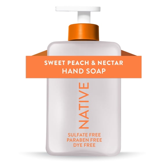 Native Sweet Peach & Nectar Liquid Hand Soap 13 fl oz