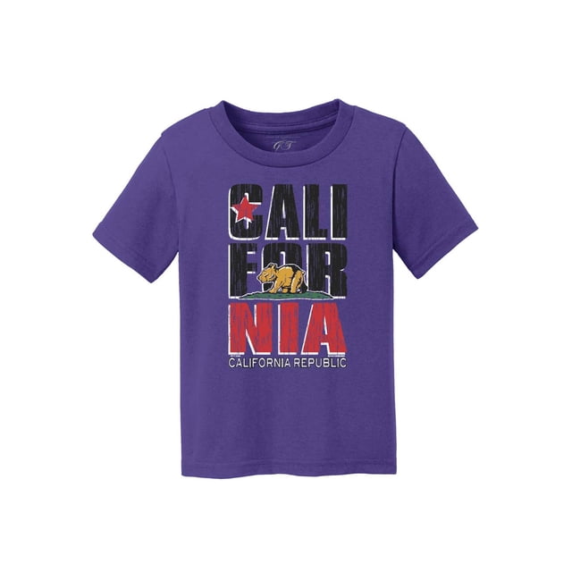 T-Shirt à Manches Courtes pour Enfants California Republic Bear Cub - Violet - L