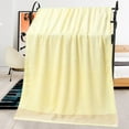thumbnail image 5 of kcavykas Wide Broken Bamboo Fiber Bath Towel, Thickened & Soft Bath Towel, Absorbent for Adults & Kids Beige, 5 of 7