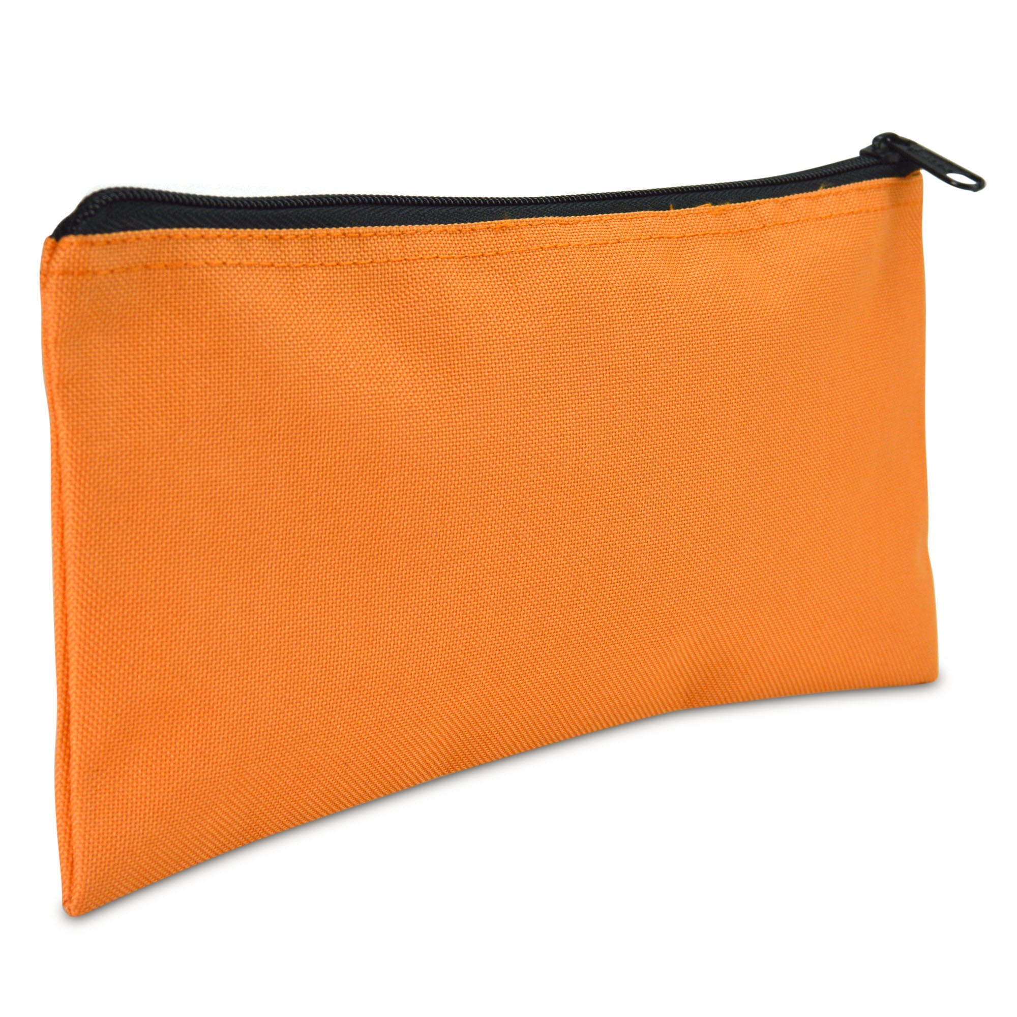 DALIX Bank Bags Money Pouch Security Deposit Utility Zipper Coin Bag in Orange - www.strongerinc.org