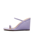 thumbnail image 3 of DREAM PAIRS Women's Slides Wedge Sandals Two Strap Square Open Toe Dress Shoes, 3 of 6