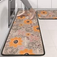 thumbnail image 2 of Kitchen Rugs Sets Of 2,Pioneer Flower Floral Print Pattern Anti Fatigue Kitchen Mat Rugs Non Slip Washable,Decorative Kitchen Floor Mats for Kitchen,Sink,Laundry,17"x47"+17"x47", 2 of 5