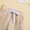 thumbnail image 6 of NOLDARES Toddler Boys Fall Outfits Long Sleeve Shirt Elastic Waist Pants 2Pcs Little Kids Clothes Set(T262-Beige), 6 of 6