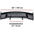 thumbnail image 2 of Zoogamo GT Wing – Universal Fit 3DI JDM Carbon Fiber Rear Trunk Deck Spoiler with Accessories Kit (57.08”Length / 7” Height), 2 of 5