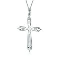 thumbnail image 2 of Bling Jewelry Womens Vintage Western Turquoise Gemstone Cross Pendant Necklace in Sterling Silver, 2 of 4