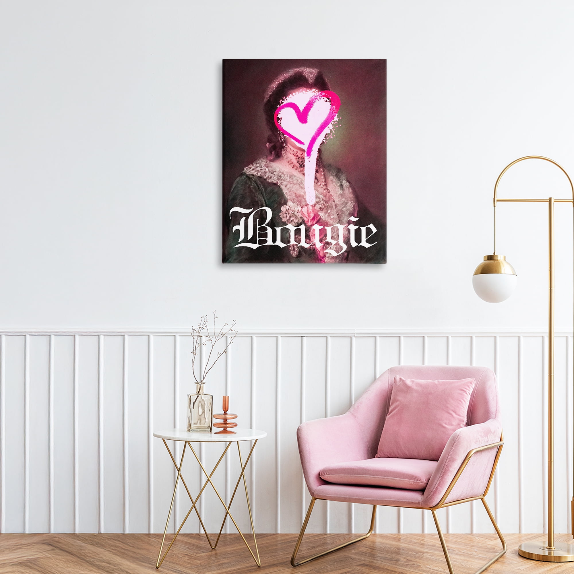 Bougie Classical Portrait Canvas Wall Art, design by Lil' Rue