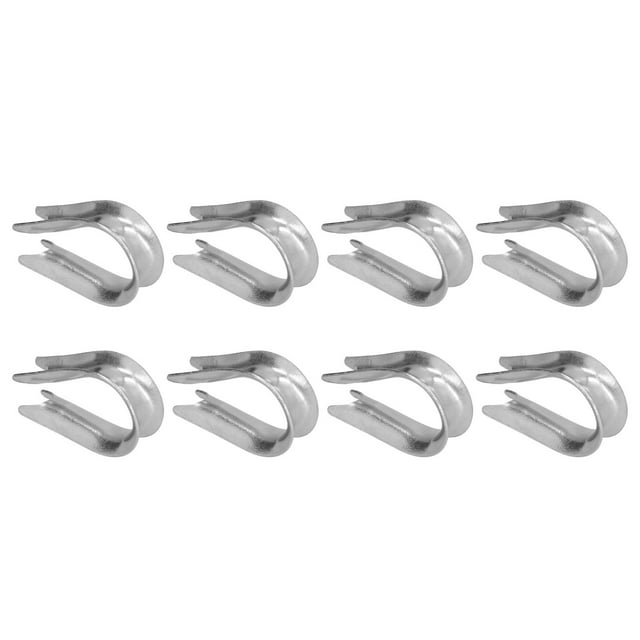 Wire Rope Thimble, Stainless Steel Cable Rigging Tools for Shipbuilding Industry, 50Pcs