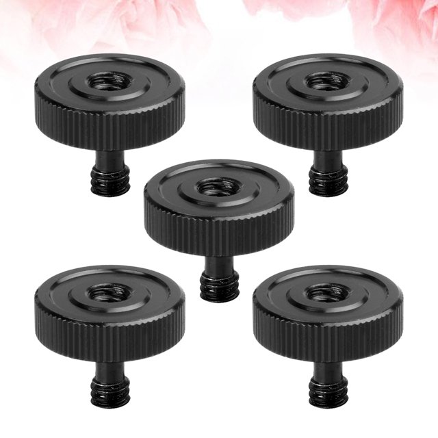 WEUVEB 5Ud Tornillos De Aleación Para Soporte De Cámara Negro Tornillos Duraderos Para Trípode Y Monopie
