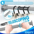 AOSULI Small Shower Curtain Rod 18 to 32 Inches Short Tension Curtain