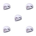 thumbnail image 1 of Soidarity Keep Diving SC-312 Gorro de natación elástico Hombres Mujeres Portátil Plegable Piscina Sombrero Cubierta para la cabeza Color sólido Blanco 5piezas Soidarity CBP190298, 1 of 4