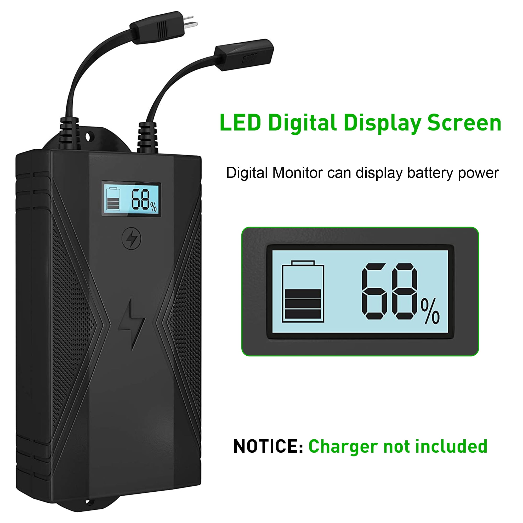 Battery Pack for Reclining Furniture with Charger, 2500mAh Recliner Battery Pack Rechargeable for Power Recliner, Lift Chair and Couch, Fit Okin-Limoss-Berkline with LED Display