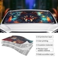 thumbnail image 5 of Fuzoiu Mystic Wolf Dreamcatcher Print Car Windshield Sun Shade,Block Uv Rays Sunshade,Foldable Front Window Sun Visor Protector for Car,SUV,Truck-Keep Vehicle Cool-Mystic Wolf Dreamcatcher, 5 of 8