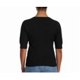 thumbnail image 3 of Ella Moss Women's Elbow Sleeve Sweater Black XXL, 3 of 3