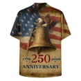 thumbnail image 6 of Linfrsh Mens American Flag Shirt 250th Anniversary 1776-2026 We The People Patriotic USA T-Shirt(Khaki,3XL), 6 of 6