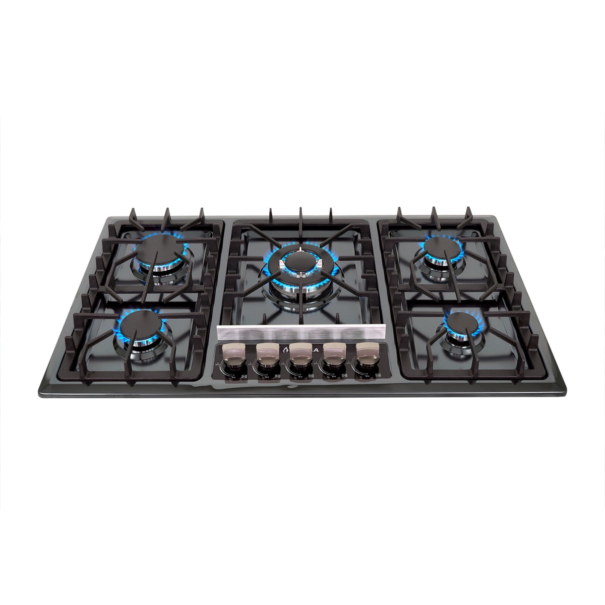 Parrilla 5Q-EB-87 de empotrar 5 quemadores de Acero Negro Supra Parrilla 5Q-EB-87