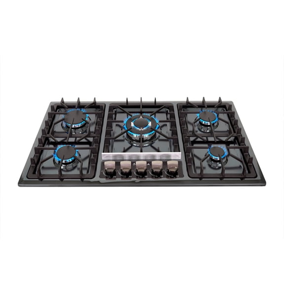 Parrilla 5Q-EB-87 de empotrar 5 quemadores de Acero Negro Supra Parrilla 5Q-EB-87