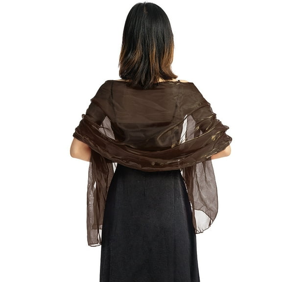 VISALY Shawls Womens, Wraps Shawls for Evening Dress| Lightweight Scarf Dressy Evening Dress Wedding Chiffon for Evening Dresses Women Elegant Black for Evening Dresses Summer White