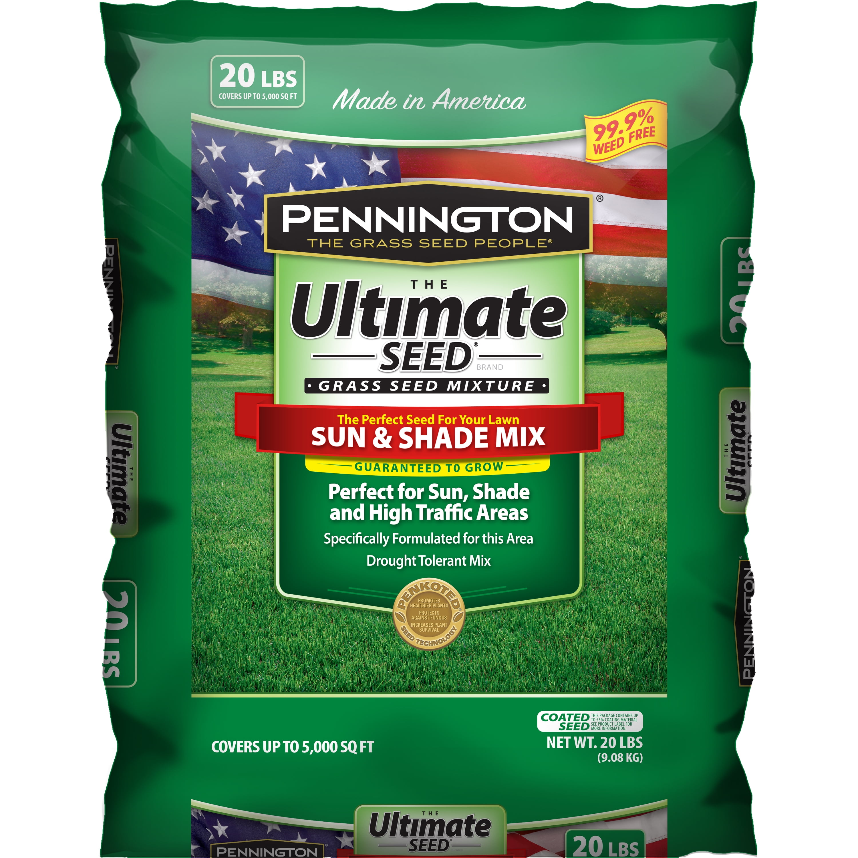 Pennington Ultimate Sun and Shade Grass Seed Mixture North 20 lb bag eBay