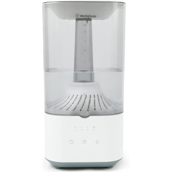 Westinghouse Ultrasonic Cool Mist Humidifier, 4.5L Top Fill Quiet Air Humidifier with LED Night Light and Touch Button Control, Adjustable Mist Humidifier for Bedrooms