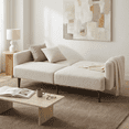 thumbnail image 2 of Aykah Elin Convertible Sofa Bed with Adjustable Back, Easy Assembly, Couch Sofa Used as Sleeper Sofa or Futon Sofa for Living Room and Bedroom (Light Grey), 2 of 8