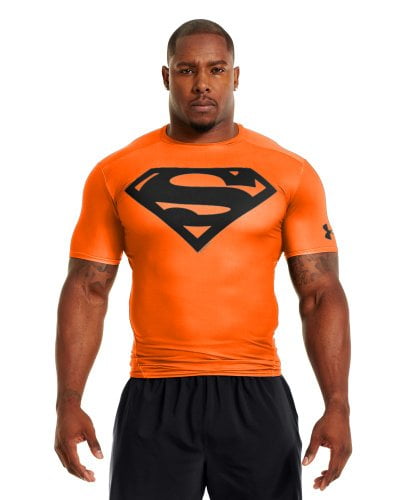 Anónimo Forma del barco Caracterizar Under Armour Men's Short Sleeve Compression Shirt Alter Ego Superman Small  Blaze Orange - Walmart.com