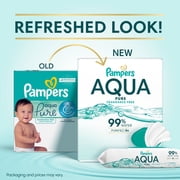 Pampers Aqua Pure Baby Wipes Unscented, 7-Pack, 392 Total Count (Select for More Options)