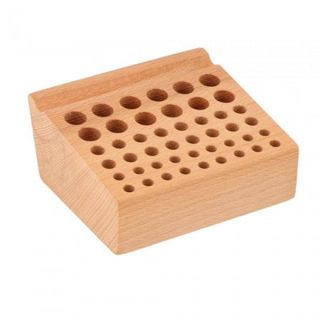 

hengtong Leather Working Tool Holder 46 Holes for Hand Work Leather Making