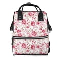 thumbnail image 1 of Disketp Rose Flowers Mochila de Pañales de Gran Capacidad con Múltiples Bolsillos, Mochila de Viaje Multifuncional para Bebé, Unisex, Moderna y Resistente, 1 of 6