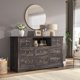 thumbnail image 1 of WXXRRR Dresser for Bedroom with 7 Drawers White Dresser with Smooth Metal Rail TV Stand for Bedroom, Hallway, 15" D x 51.2" W x 31.5" H, Antique White, 1 of 9