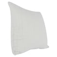 thumbnail image 2 of Kai 22 x 22 Throw Pillow, Tonal Woven Stripes, Cotton Viscose Blend, White, 2 of 5