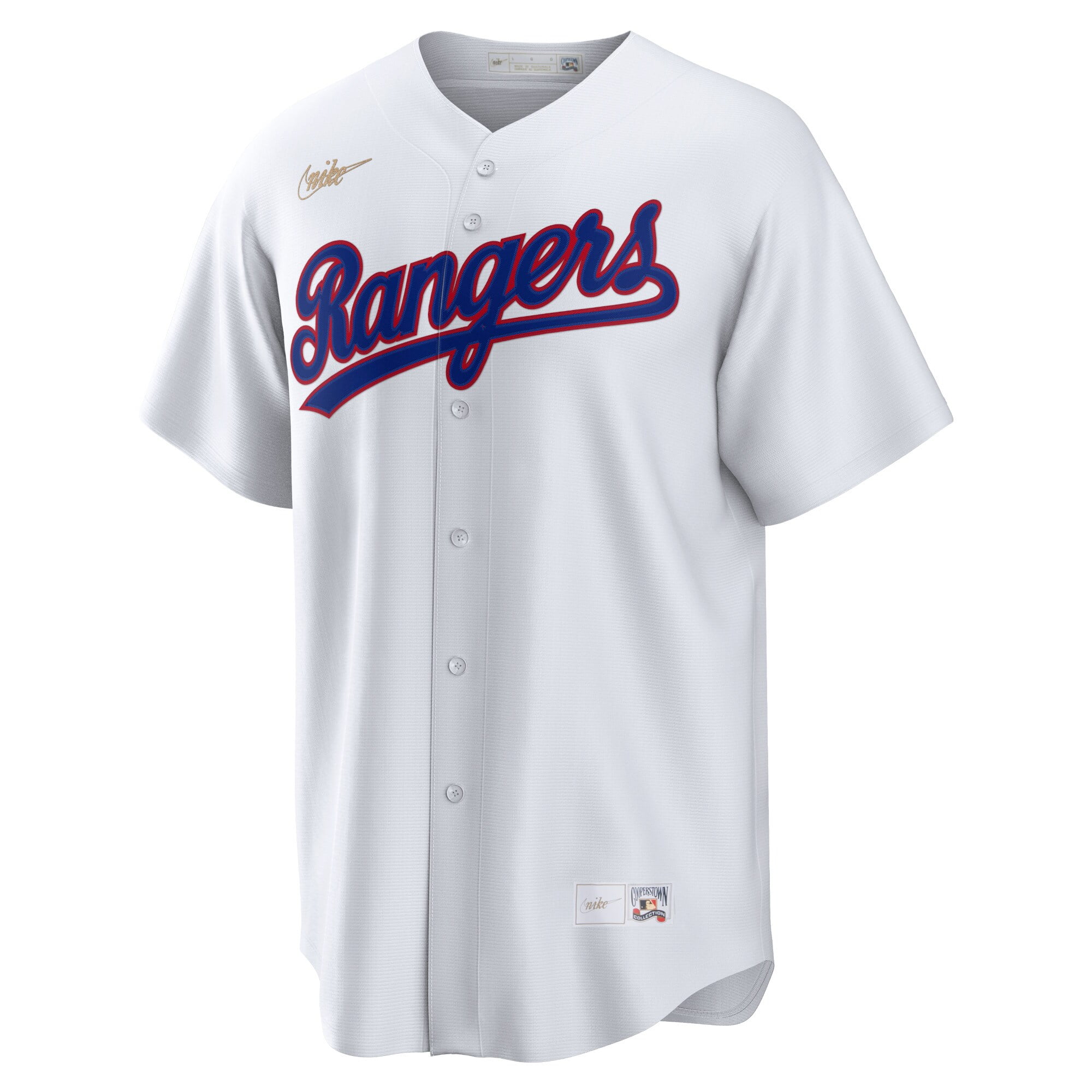 Men's Nike White Texas Rangers Home Cooperstown Collection Team Jersey 