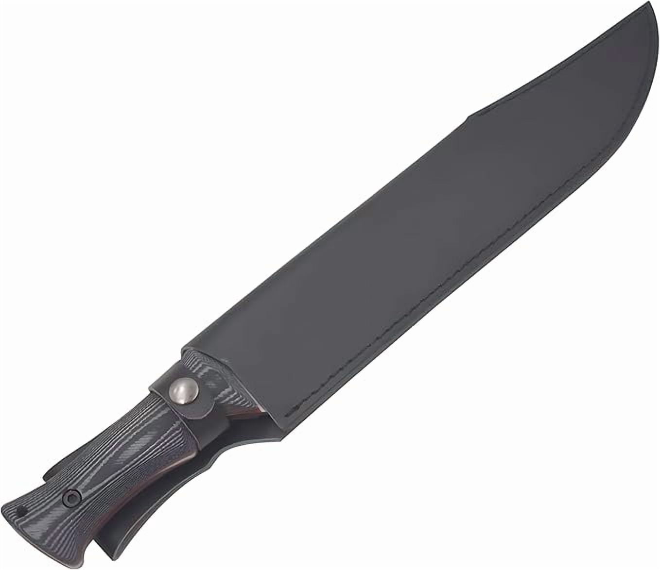 Snake Eye Tactical Hunting Knife 18" Overall Length and 13" Clip Point Blade, Micarta Wood Handle