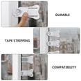 thumbnail image 4 of Minkissy Sliding Door Lock 6Pcs White Rectangular for Home Security and Childproofing, 4 of 8