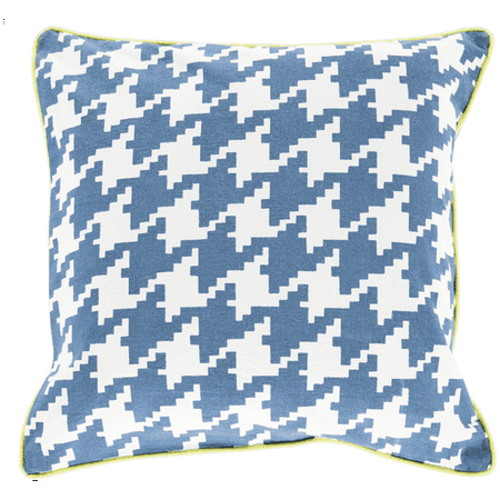 Light Blue, Ivory and Bright Green Hounds Tooth Decorative Throw Pillow - Walmart.com