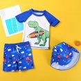 thumbnail image 2 of Toddler Boys Bathing Suit Baby Boys Swimsuit Short Sleeve Cartoon Cute Toddlers Kids Swim Trunk Two Pieces Bathing Suit Sets,6-7 Years, 2 of 5