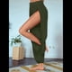 thumbnail image 4 of Pantalones Harén con Abertura Alta para Mujer, Pantalones Harén Hippies. Verde XXL, 4 of 7