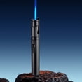 thumbnail image 5 of Windproof Butane Torch Lighter, Long Pen Shaped Refillable Lighter, Safety Lock Design, Portable Flame Igniter for Candle Lighting Outdoor Camping and Daily Household Use, Black, 5 of 8