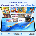 thumbnail image 5 of Android 16 Tablet,10.1 inch Tablet, Octa-Core Processor, 24GB RAM 256GB ROM,,1280x800 HD IPS Touch Screen, GPS, 8H Battery, WiFi 6, Dual Camera (Gray), 5 of 8
